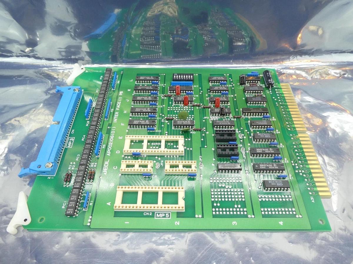 Used JEOL AP002106(01) Inteface PCB Card INTER FACE(1) PB JSM-6300F SEM Working Spare