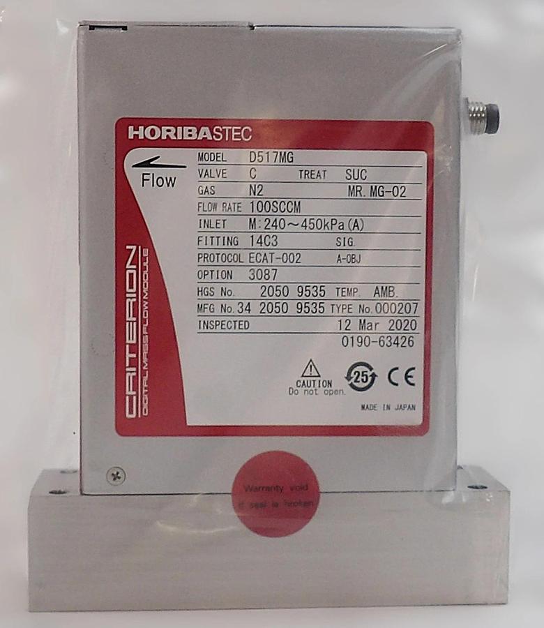 Horiba STEC D517MG Mass Flow Controller MFC CRITERION 100 SCCM N2 New