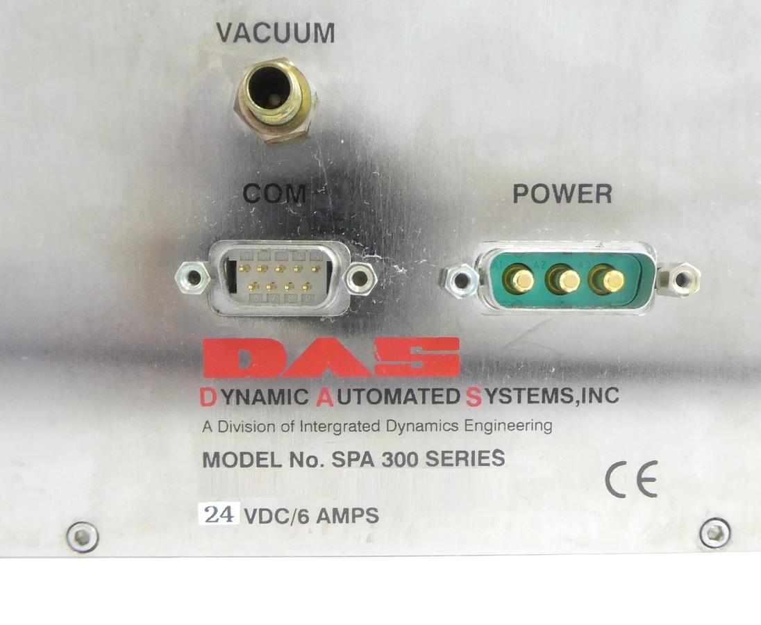 Used DAS Dynamic Automated Systems SPA 300 SERIES Wafer Prealigner Aligner Working