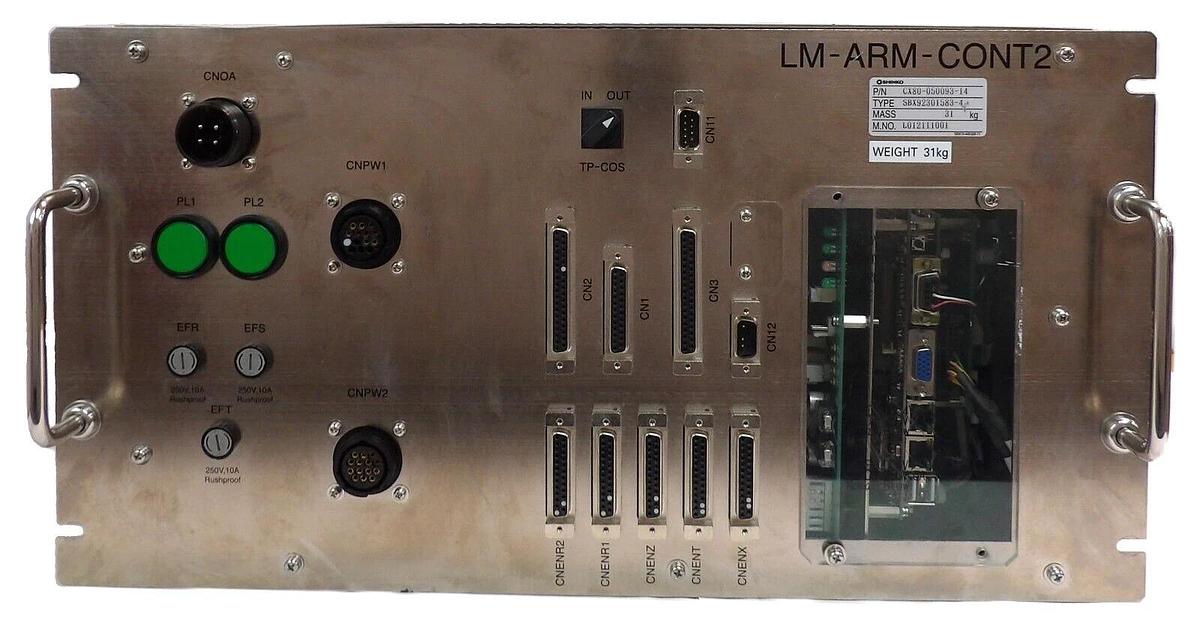 Used Shinko CX80-050093-14 Robot Controller SBX92301583-4 LM-ARM-CONT2 Working