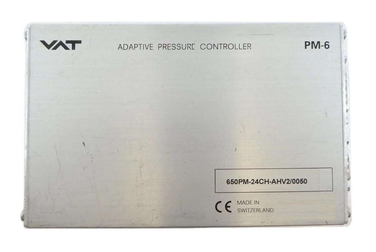 Used VAT 650PM-24CH-AHV2 Adaptive Pressure Controller PM-6 Working Surplus
