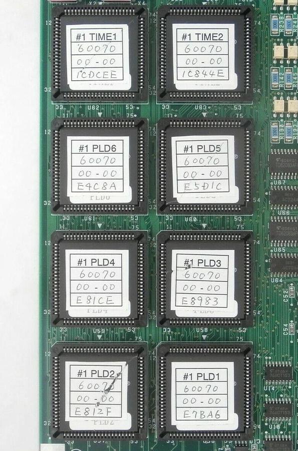 Used Kokusai Electric D2E01448 B #1 TIME/PLD Processor PCB Card INT-MB 60070 Working