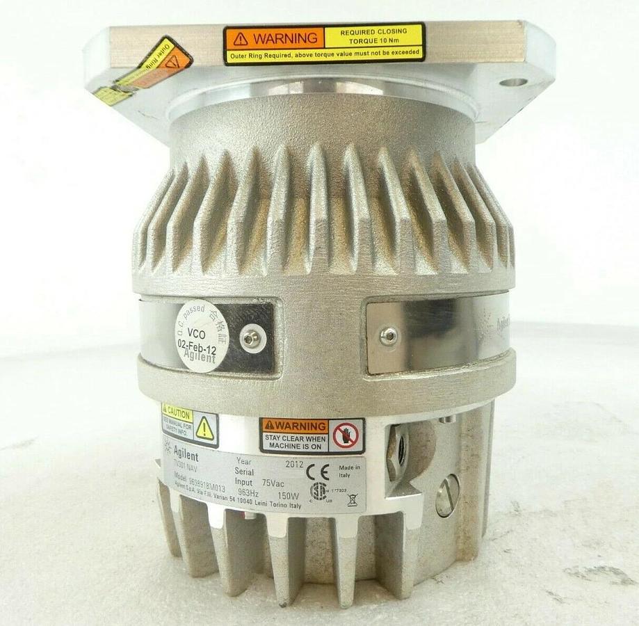 Used TV-301 Agilent 9698918M013 Turbomolecular Pump Turbo-V 301 Navigator Working