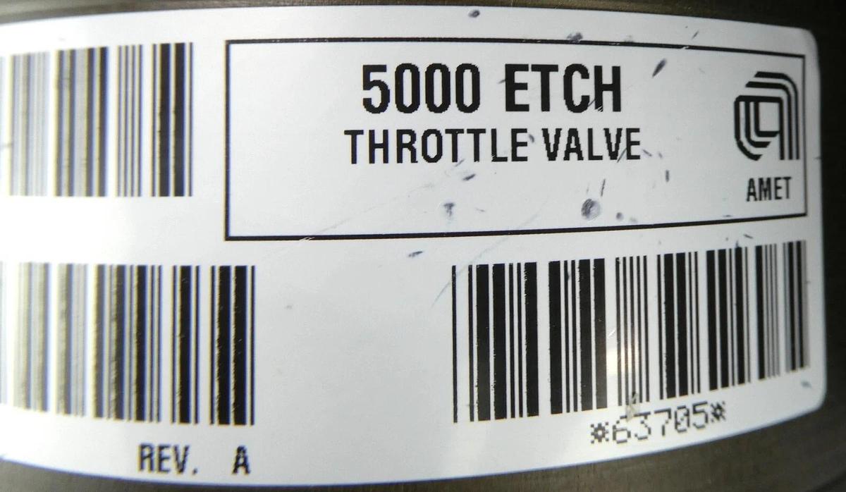 Refurbished AMAT Applied Materials 0010-09019 5000 Etch Throttle Valve P5000 OEM Refurbished
