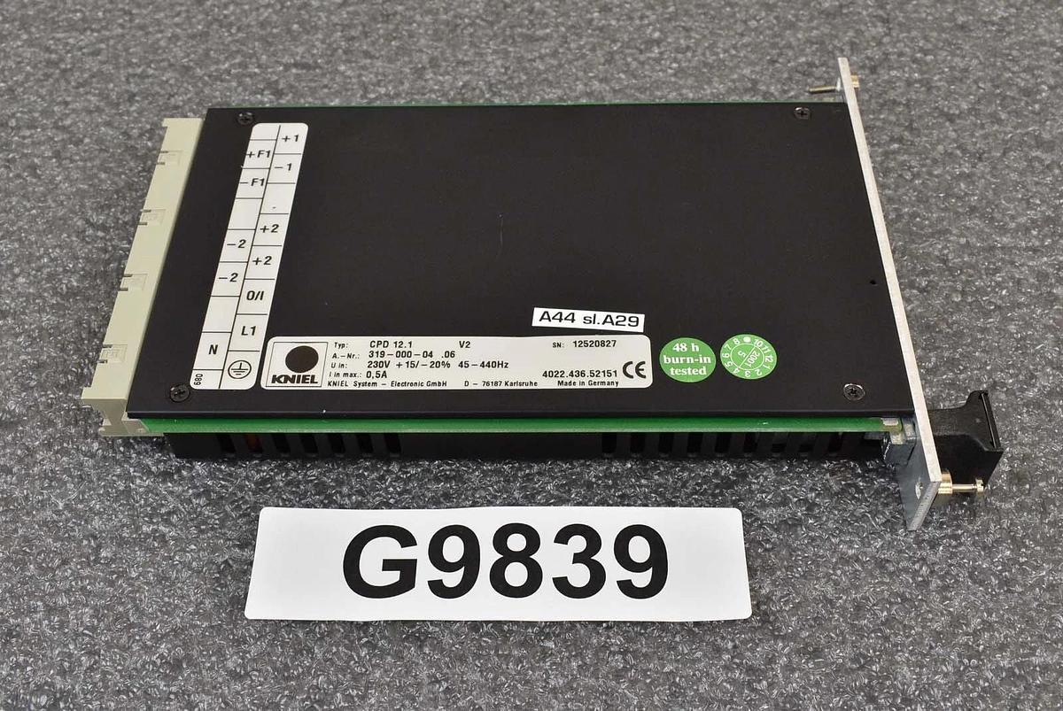 Used Kniel System-Electronic CPD 12.1 12v Power Supply