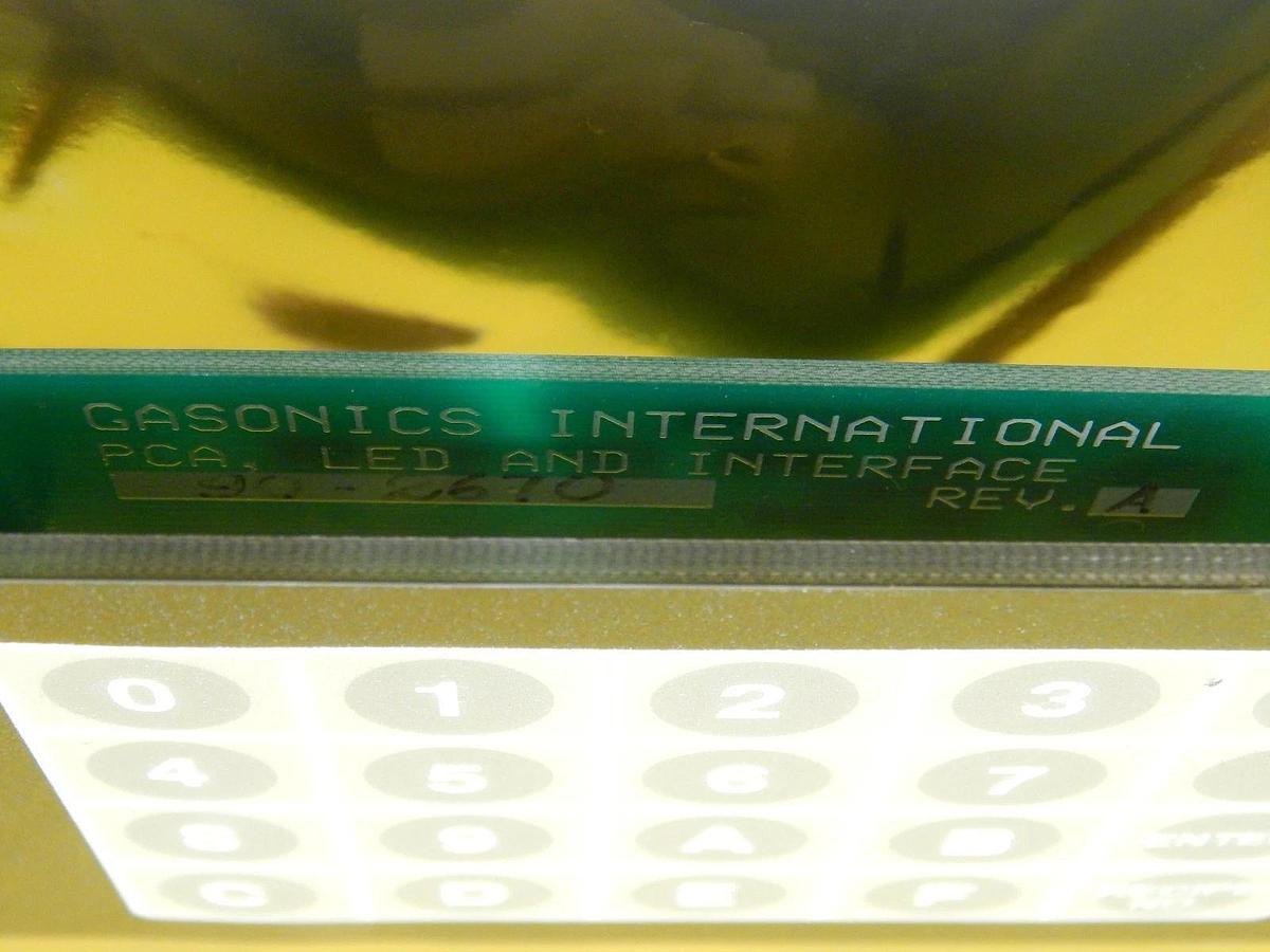 Used GaSonics 90-2670 LED and Interface Panel PCB Rev. A A95-108-02 A-2000LL Surplus