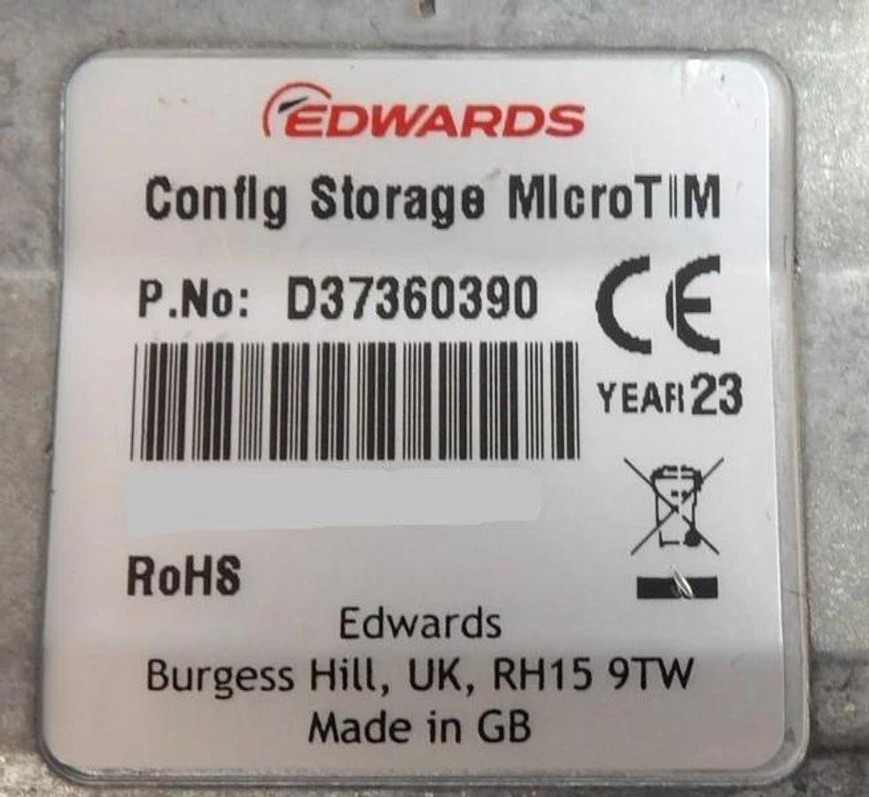 Used Edwards D37360390 Vacuum Pump Configuration Storage MicroTIM Module New