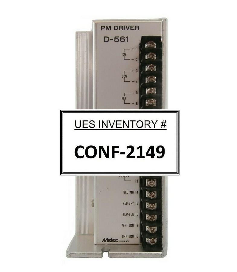 Used Melec D-561 Stepper Motor Driver PM DRIVER Working Surplus
