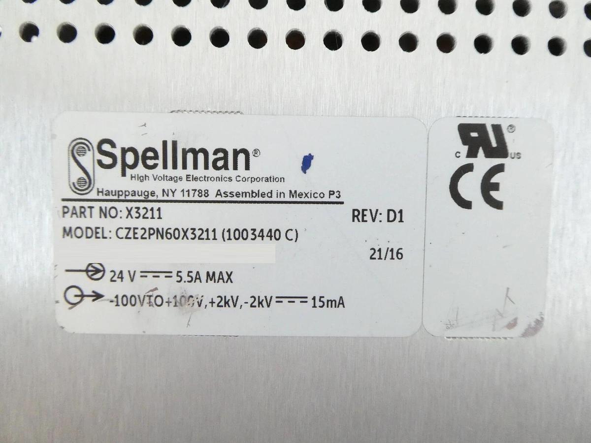 Used Spellman X3211 High Voltage Power Supply CZE2PN60X3211 AB Sciex 1003440 Working