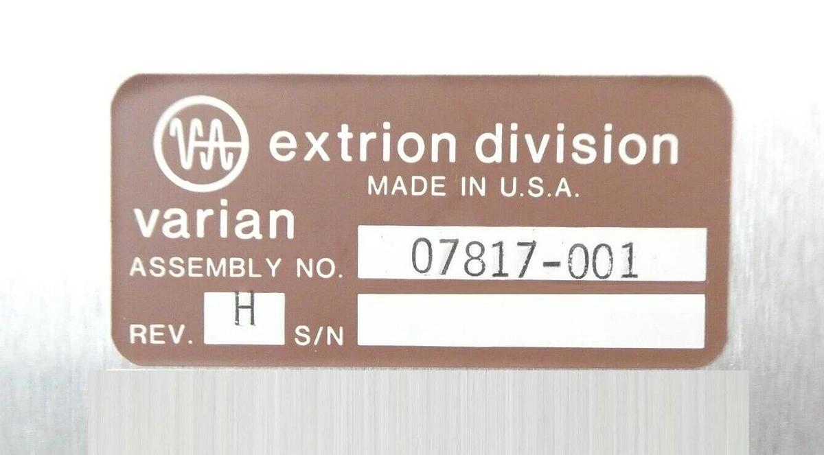 Used Varian Ion Implant Systems 07817-001 Electron Suppression Module Working Surplus