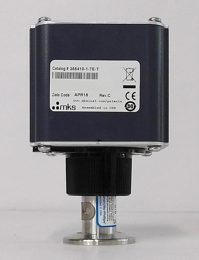 Used MKS Instruments 355410-1-TE-T Hot Cathode Transducer Series 355 Working