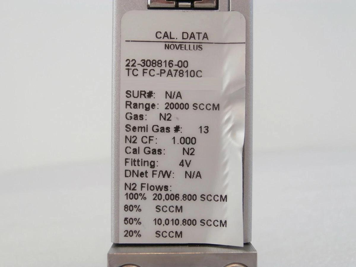 Used Aera TC FC-PA7810c Mass Flow Controller MFC Novellus 22-308816-00 Working Spare