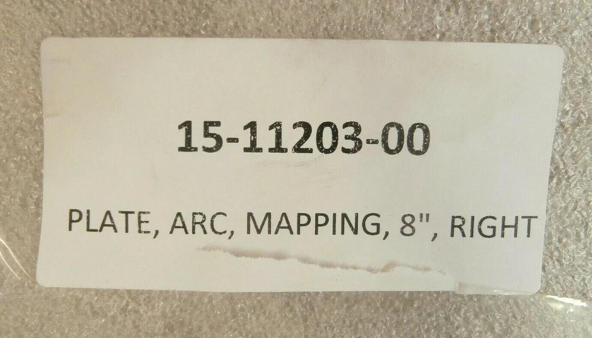 Novellus Systems 15-11203-00200mm Right Arc Mapping Plate New Surplus