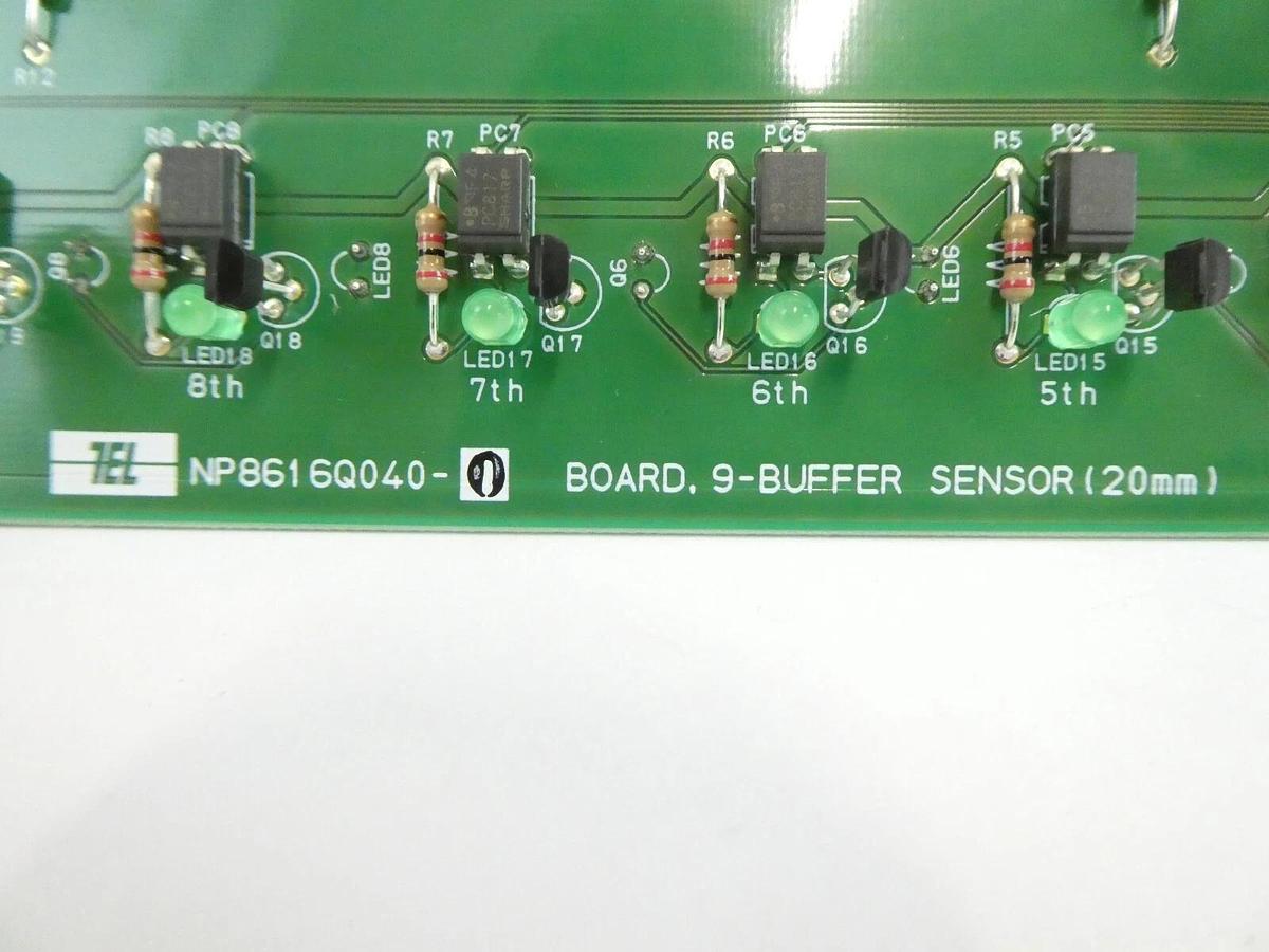 TEL Tokyo Electron NP8616Q040-0 9-Buffer Sensor PCB Board 2V81-000023-11 New