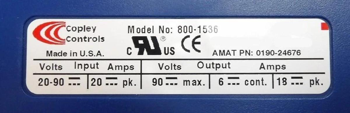 Used Copley Controls 800-1536 Servo Motor Controller Accelnet Lot of 3 Working Surplu
