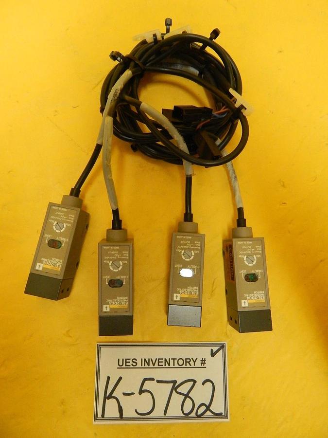 Used Omron E3L-2DC4 Photoelectric Switch Reseller Lot of 4 Used Working