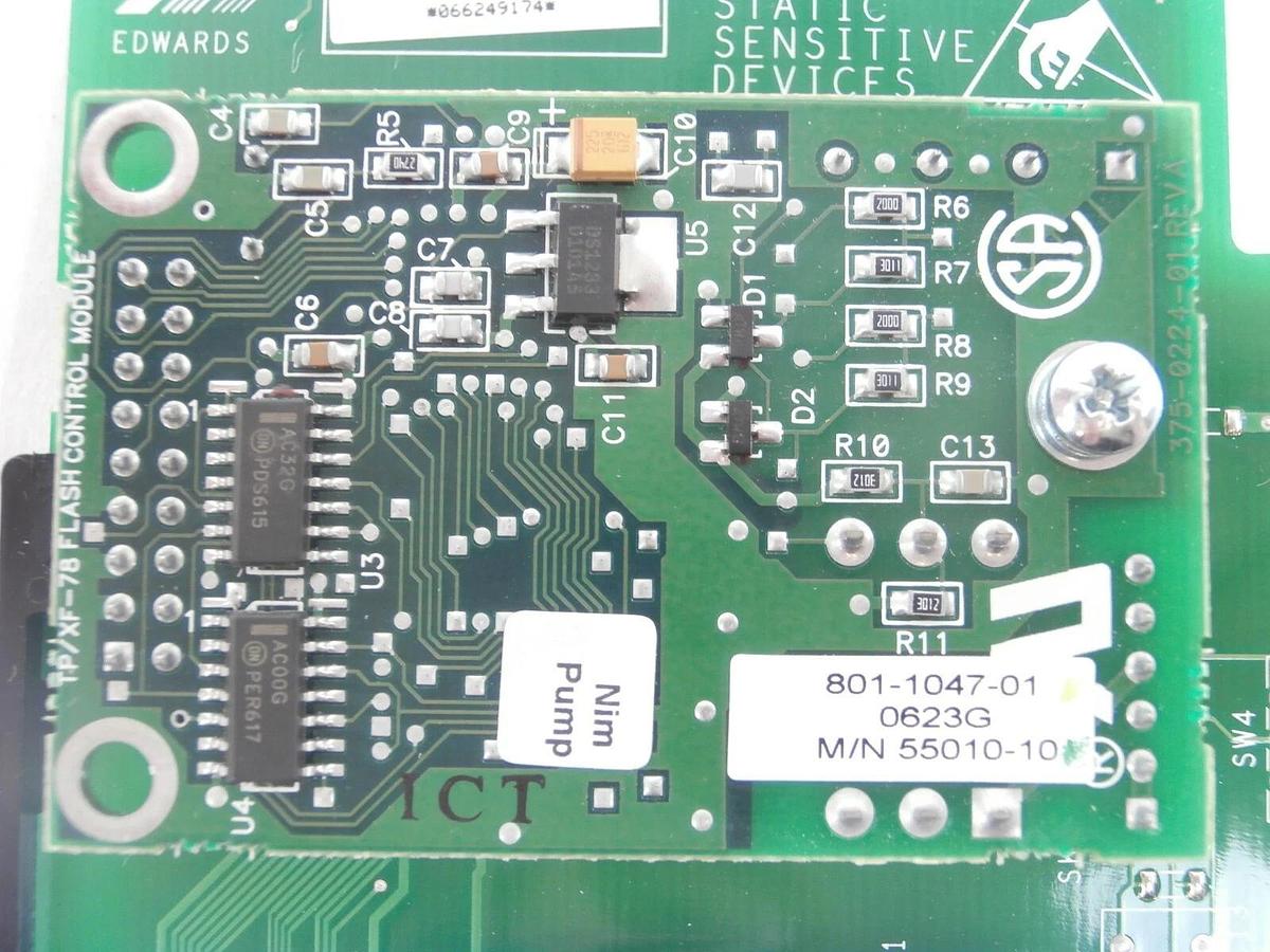 Used Edwards D37215252 NIM + PCB Card Nim Pump NIM NET801-1047-01 55010-10 Working