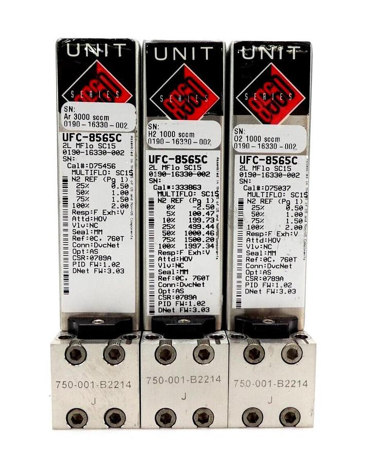 Used Celerity UNIT UFC Mass Flow Controller MFC UFC-8565C UFC-8565 UFC-8564 Lot of 11