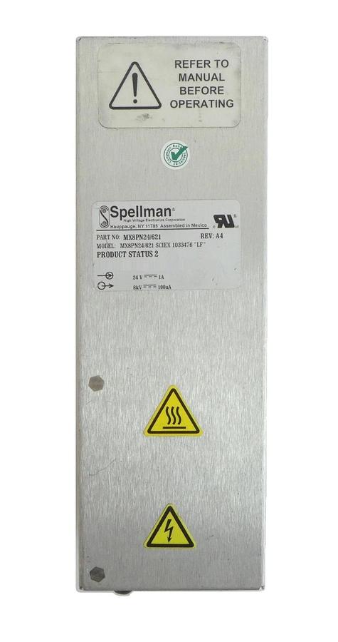 Used Spellman MX8PN24/621 Power Supply MX8PN24/621 SCIEX 1033476 "LF" AB Sciex Workin