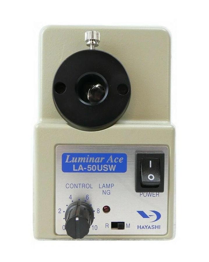 Used Hayashi LA-50USW Fiber Optic Light Source and Cable 49791 Rudolph F30 Working