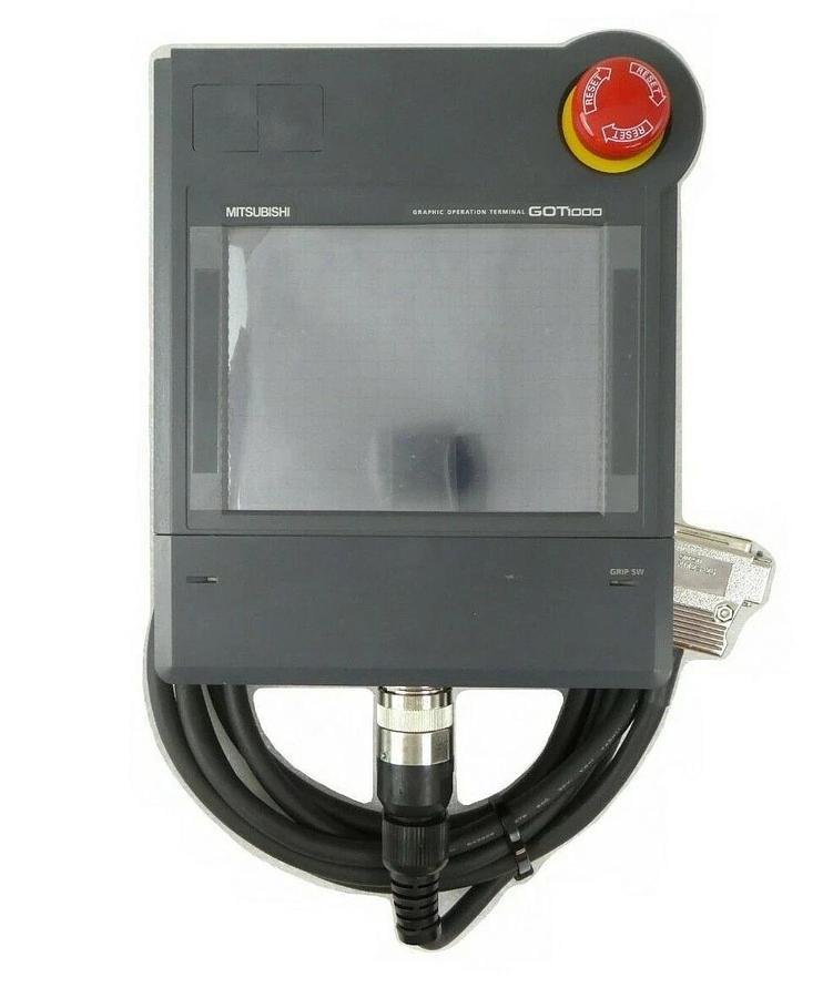 Used Mitsubishi GT1155HS-QSBDTL1 Graphic Terminal and Cable Set Rudolph F30 Working