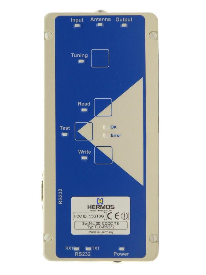 Used Hermos TLG-I1-AMAT-R1 Transponder Reader with Antenna ANT-2K15 Working Spare
