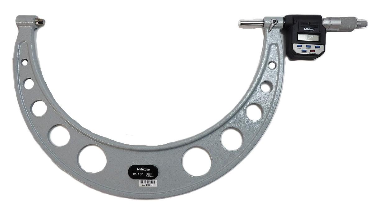 Used Mitutoyo 293-771 Digital Micrometer Range 12-13" Working Surplus