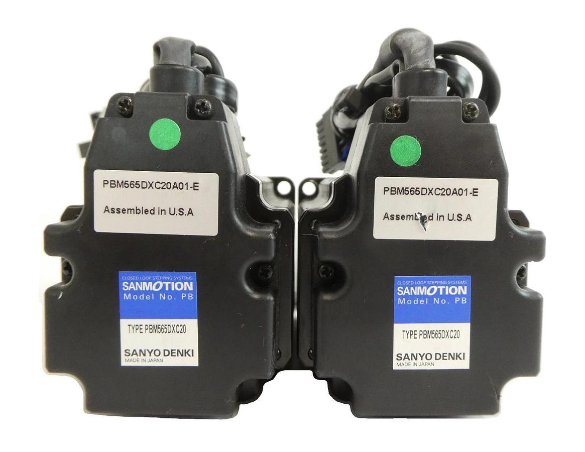 Used Sanyo Denki PBM565DXC20 Servo Stepping Motor PBM565DXC20A01 Lot of 2 Working