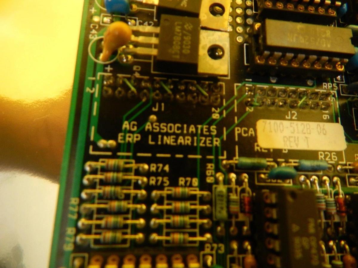 Used AG Associates 7100-5128-069 ERP Linearizer PCB Card 4100s Heatpulse Used Working