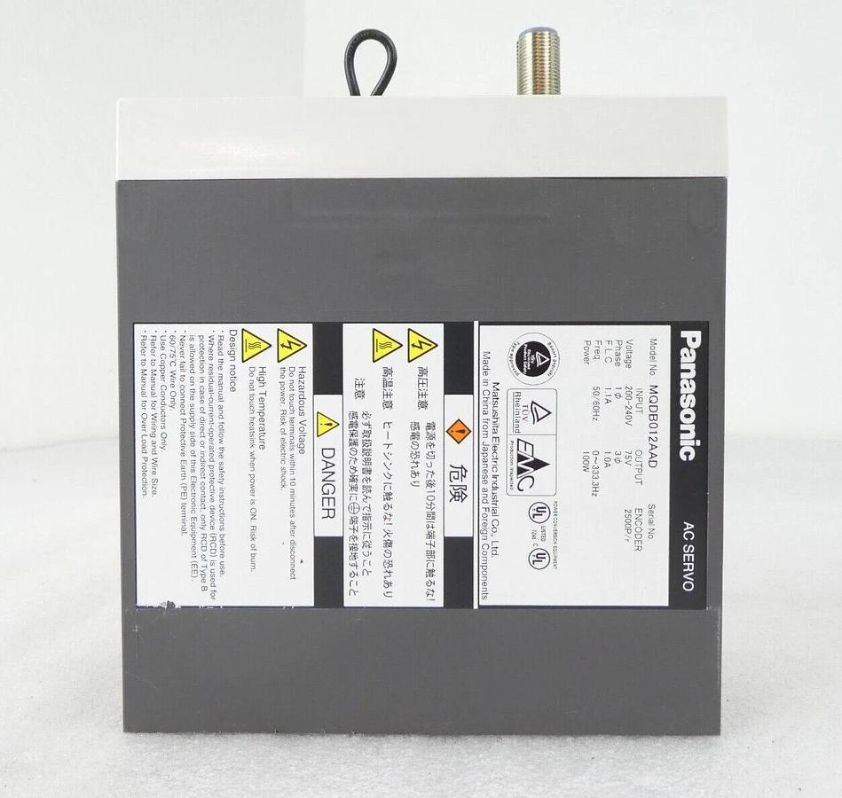Used Panasonic MQDB012AAD AC Servo Driver AMAT 0190-15550 Working Surplus