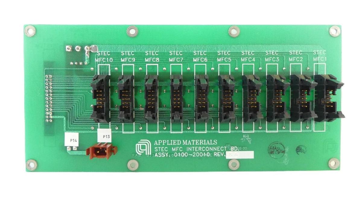 Used AMAT Applied Materials 0100-20010 STEC MFC Interconnect PCB Working Surplus