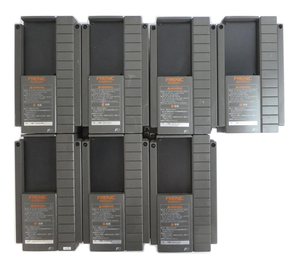 Used Fuji Electric FRN3.7G11S-2TH Frequency Changer Frenic 5000G11 Lot of 7 Working