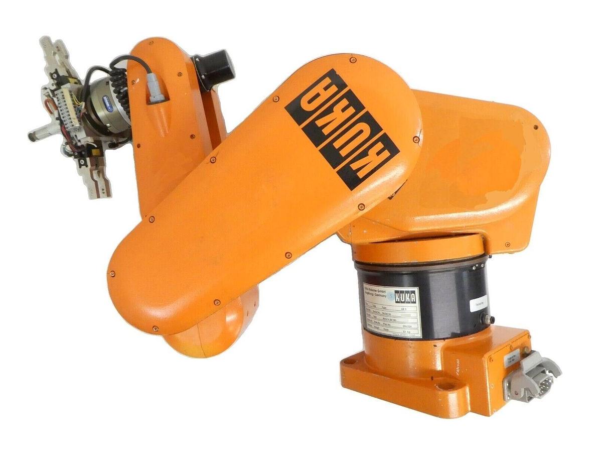 Used Kuka Roboter KR 3 6-Axis Industrial Robot Arm KCP2 Schunk OPS-80-PNP Untested