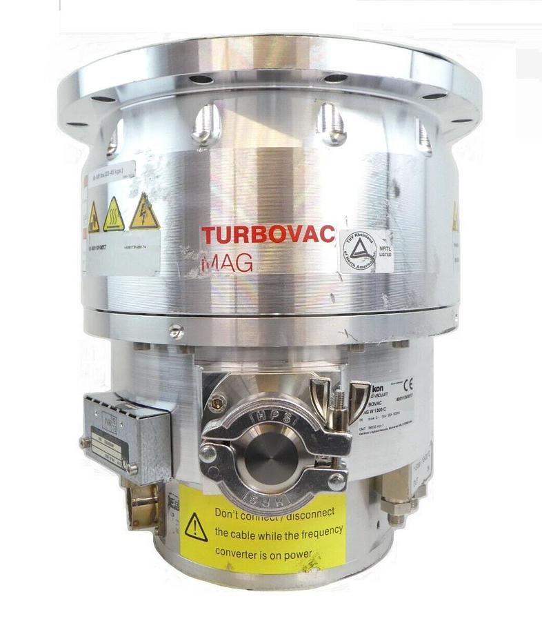 Used TURBOVAC MAG W 1300 C Leybold 400110V0017 Turbomolecular Pump 27619 Hours Tested
