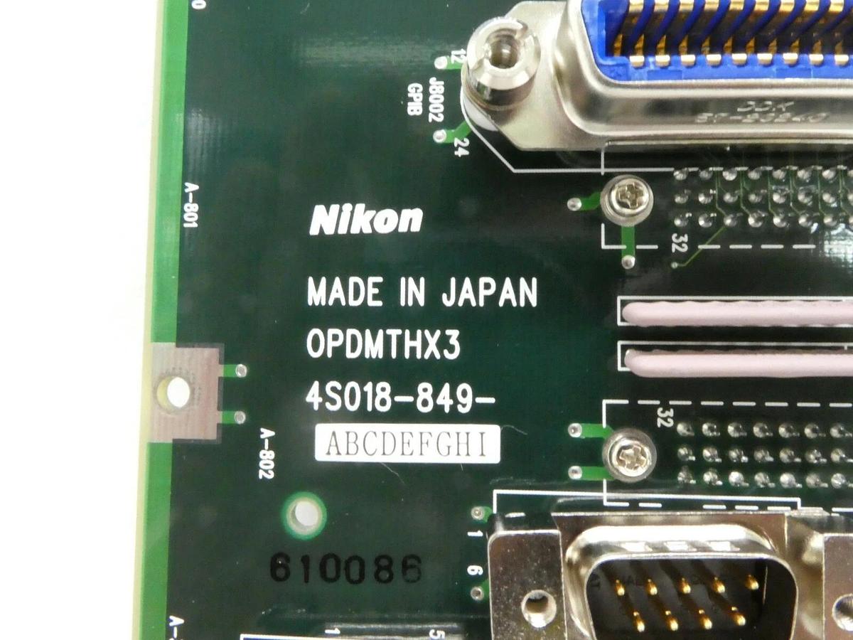 Used Nikon 4S018-849 Backplane Interface Board PCB OPDMTHX3 NSR-S204B Working Spare