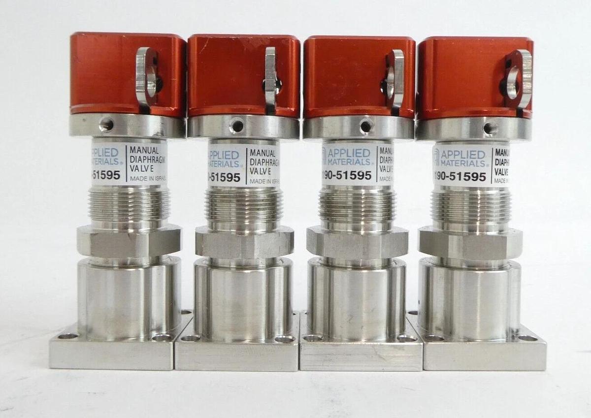 Used AMAT Applied Materials 0190-51595 Manual Diaphragm Valve Lot of 10 Working