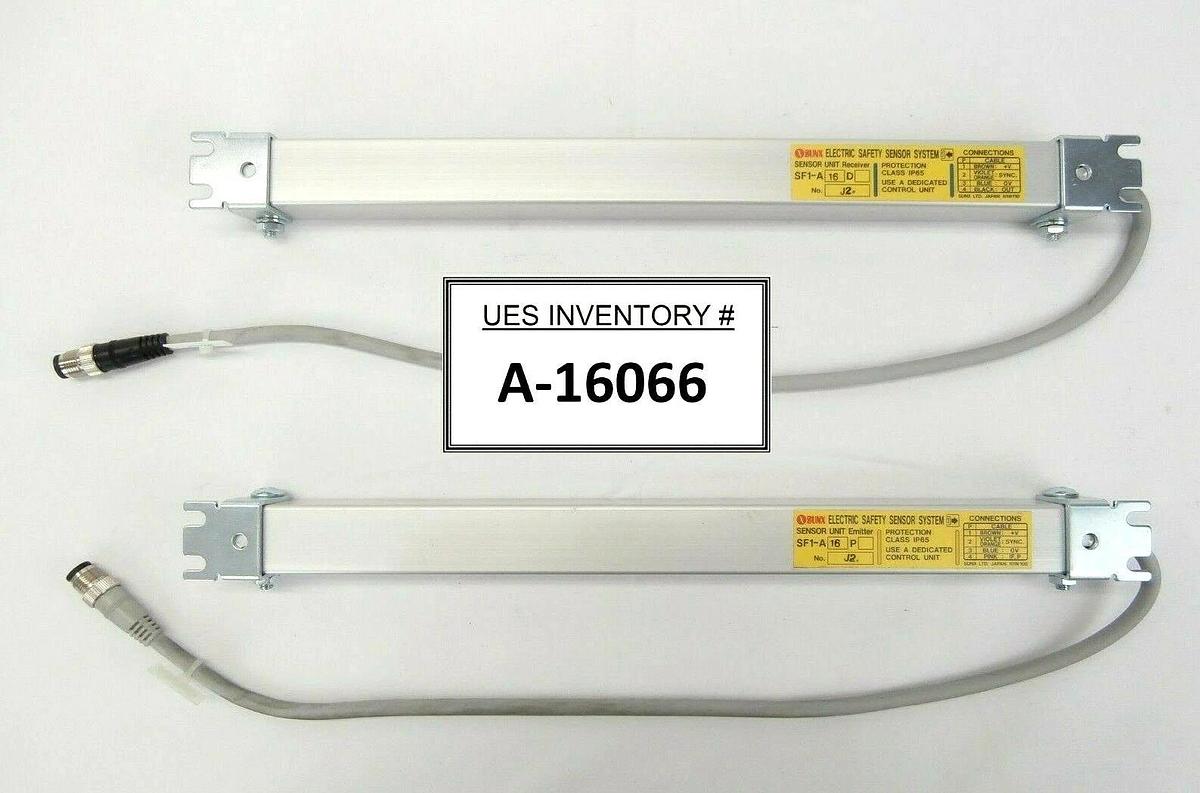 Used Sunx SF1-A16 Light Curtain Emitter and Receiver Set SF1-A Series Working Spare