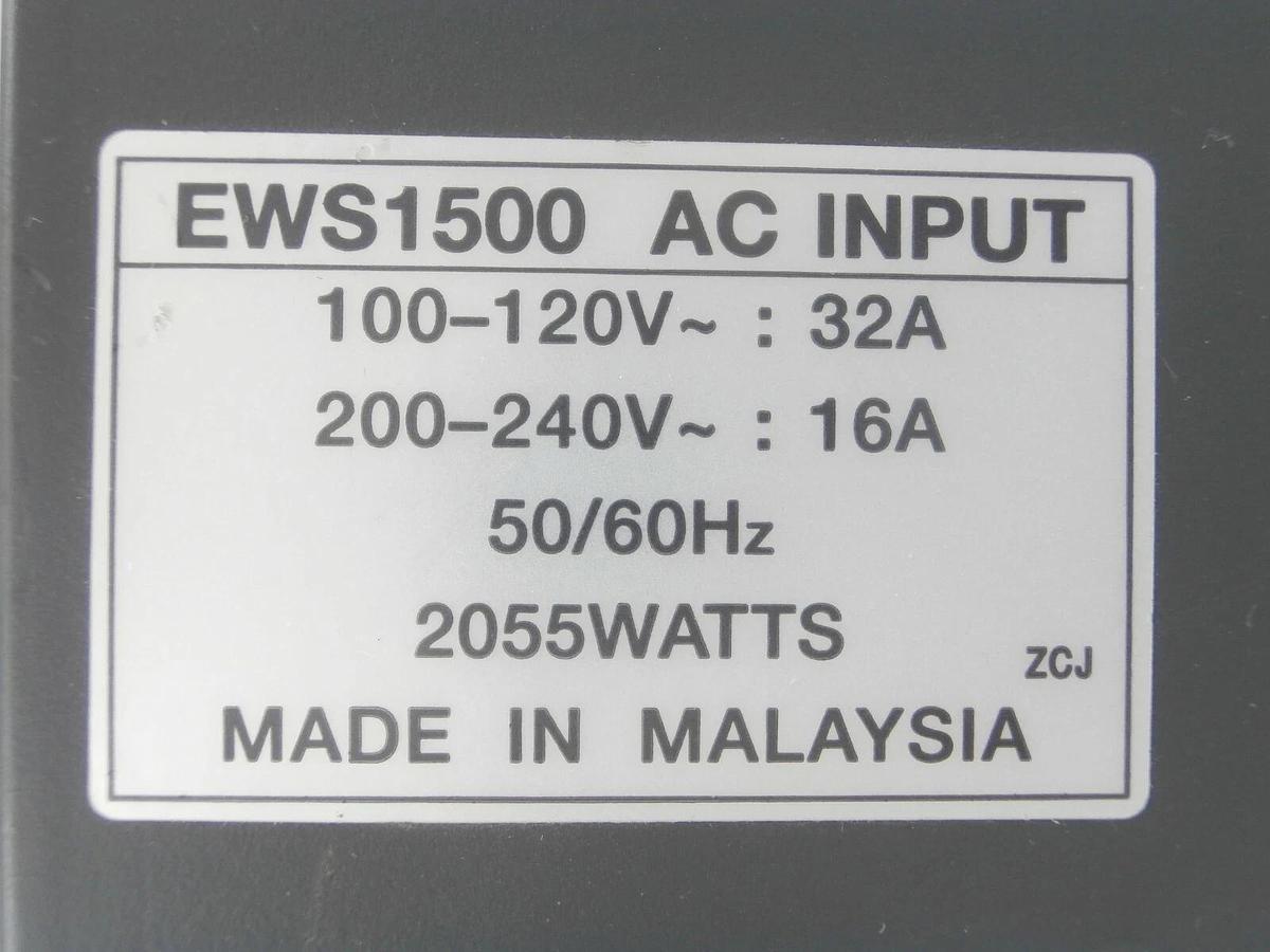 Used Nemic-Lambda EWS1500-5 Power Supply 2055 Watts 3.3V EWS Series Working Surplus