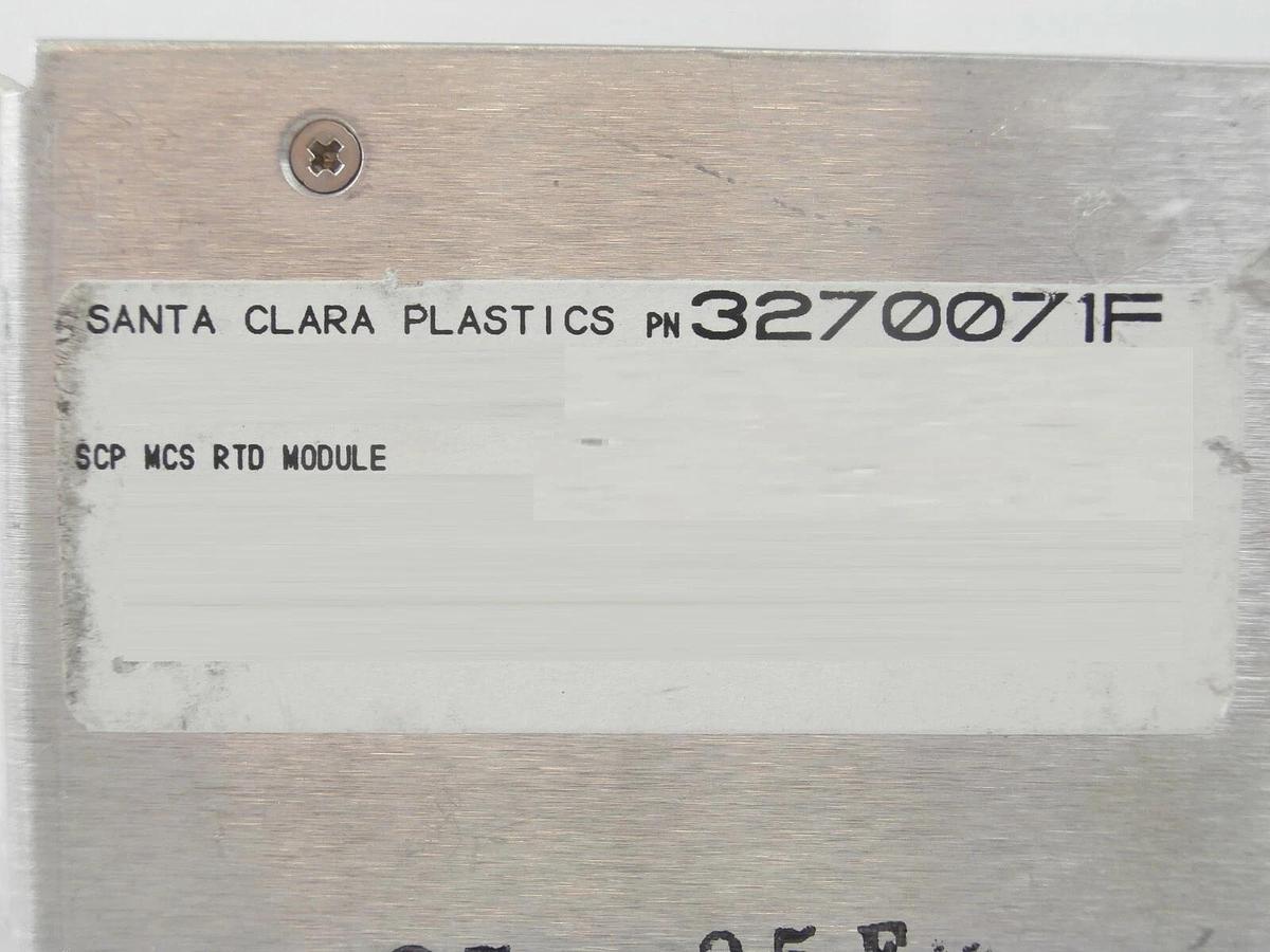 Used SCP Santa Clara Plastics 3270071F MCS RTD Module Working Surplus