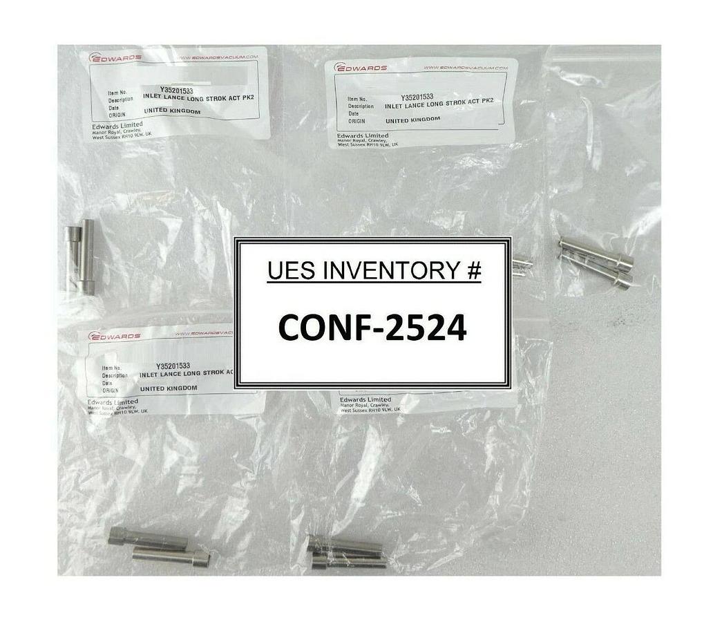 Edwards Y35201533 Inlet Lance Long Stroke ACT PK2 Reseller Lot of 5 Sets New