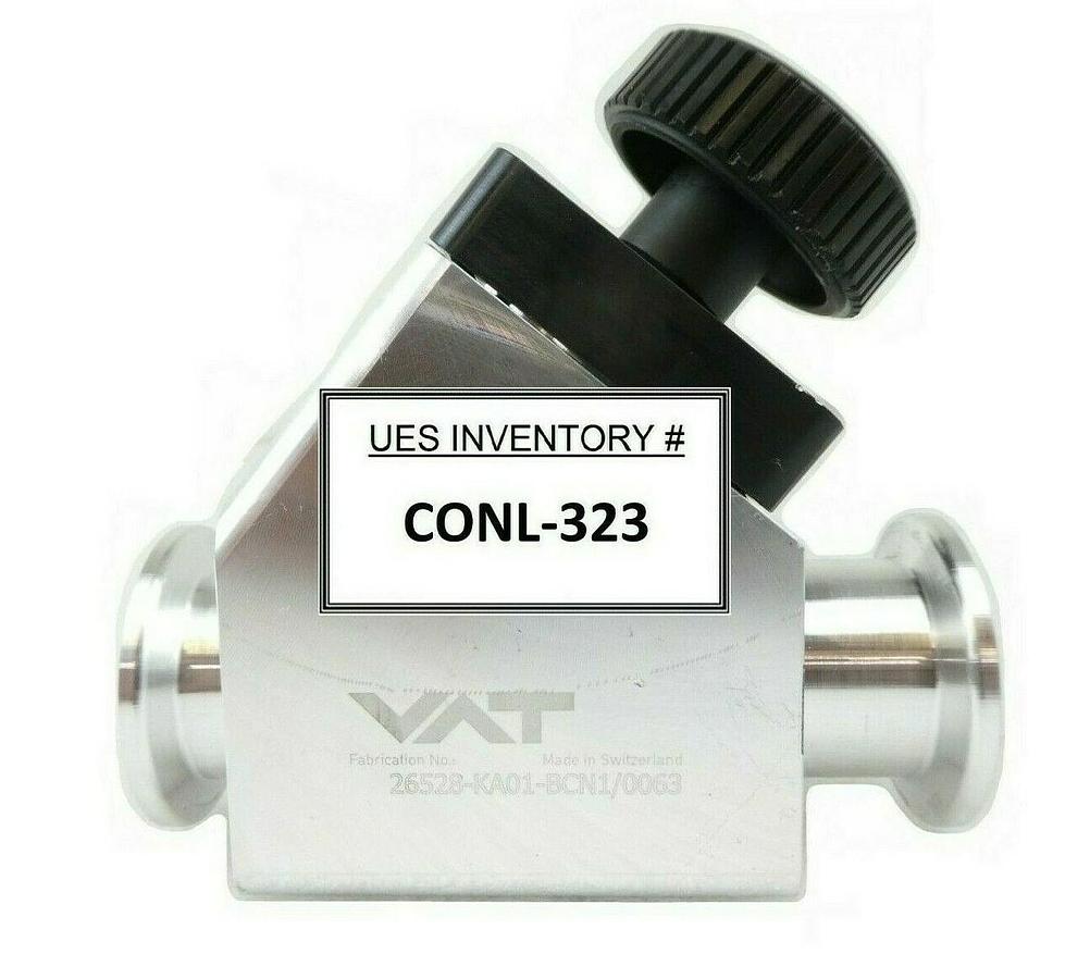 Used VAT 26528-KA01-BCN1 HV Inline Valve Manual Actuator AMAT 3870-05684 Working