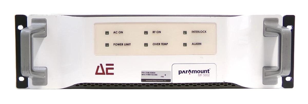 Used Paramount MF 5002 AE Advanced Energy 31550102-044 RF Generator Working Surplus