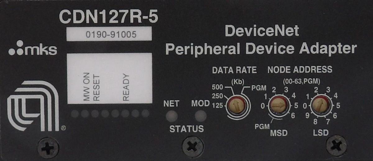 Used MKS Instruments CDN127R-5 DeviceNet Peripheral Adaptor Lot of 4 Working