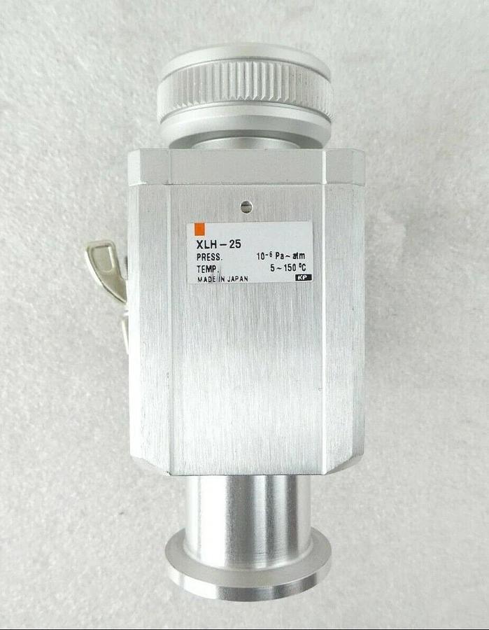 Used SMC XLH-25 High Vacuum Angle Valve Lot of 2 TEL Tokyo Electron Trias Working