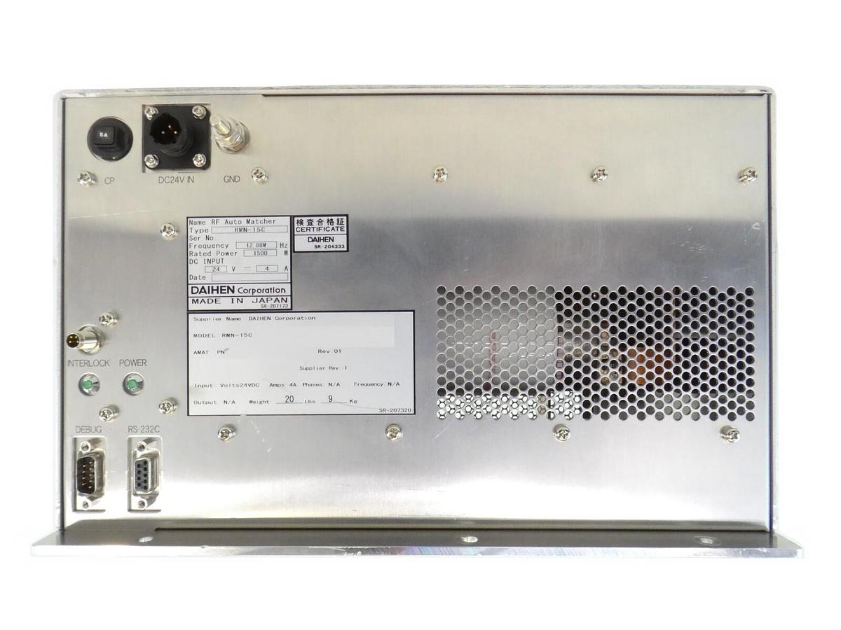 Used Daihen RMN-15C RF Auto Matcher 12.88MHz @ 1500 Watts Working Surplus