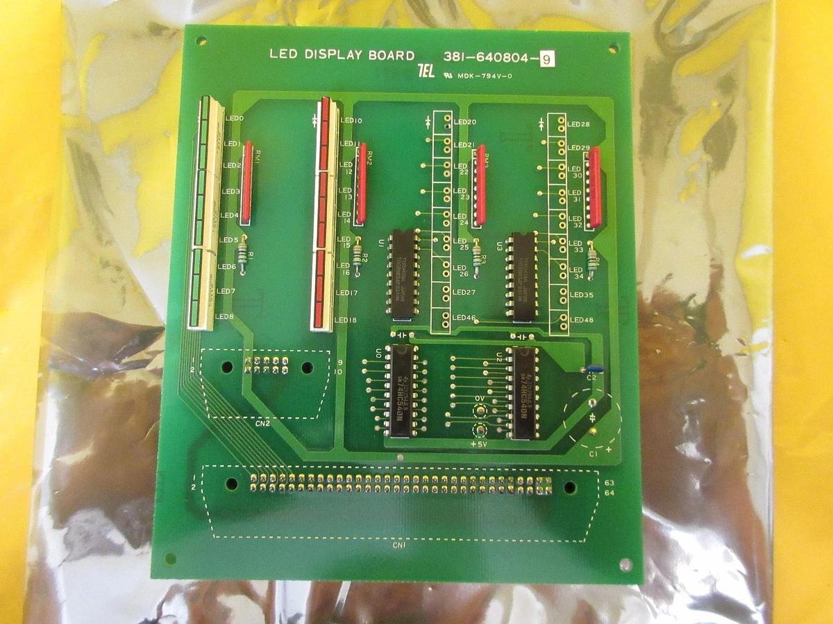 Used TEL Tokyo Electron 381-640804-9 LED Display Board PCB Clean Track MARK 8 Working