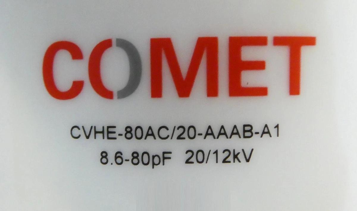 Used Comet CVHE-80AC/20-AAAB-A1 Vacuum Variable Capacitor RF Match Lot of 4 Working