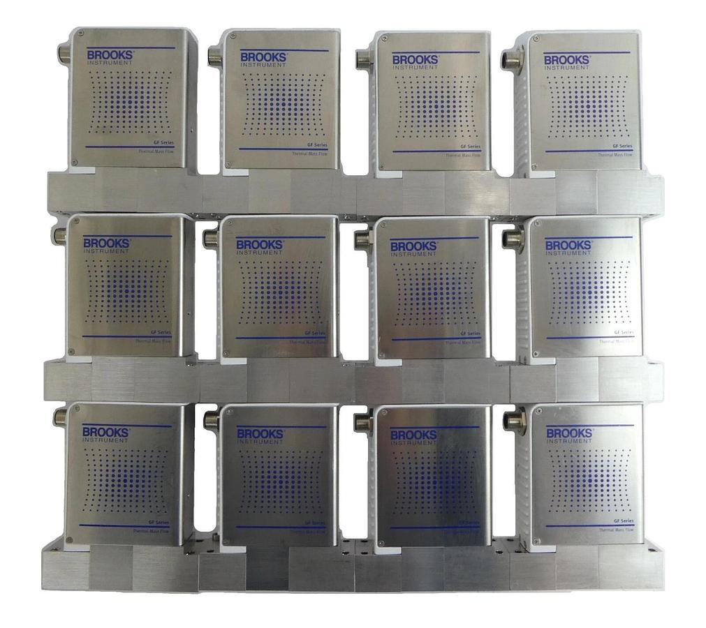 Used Brooks Instrument GF125CXXC Mass Flow Controller MFC Lot of 12 Working Surplus