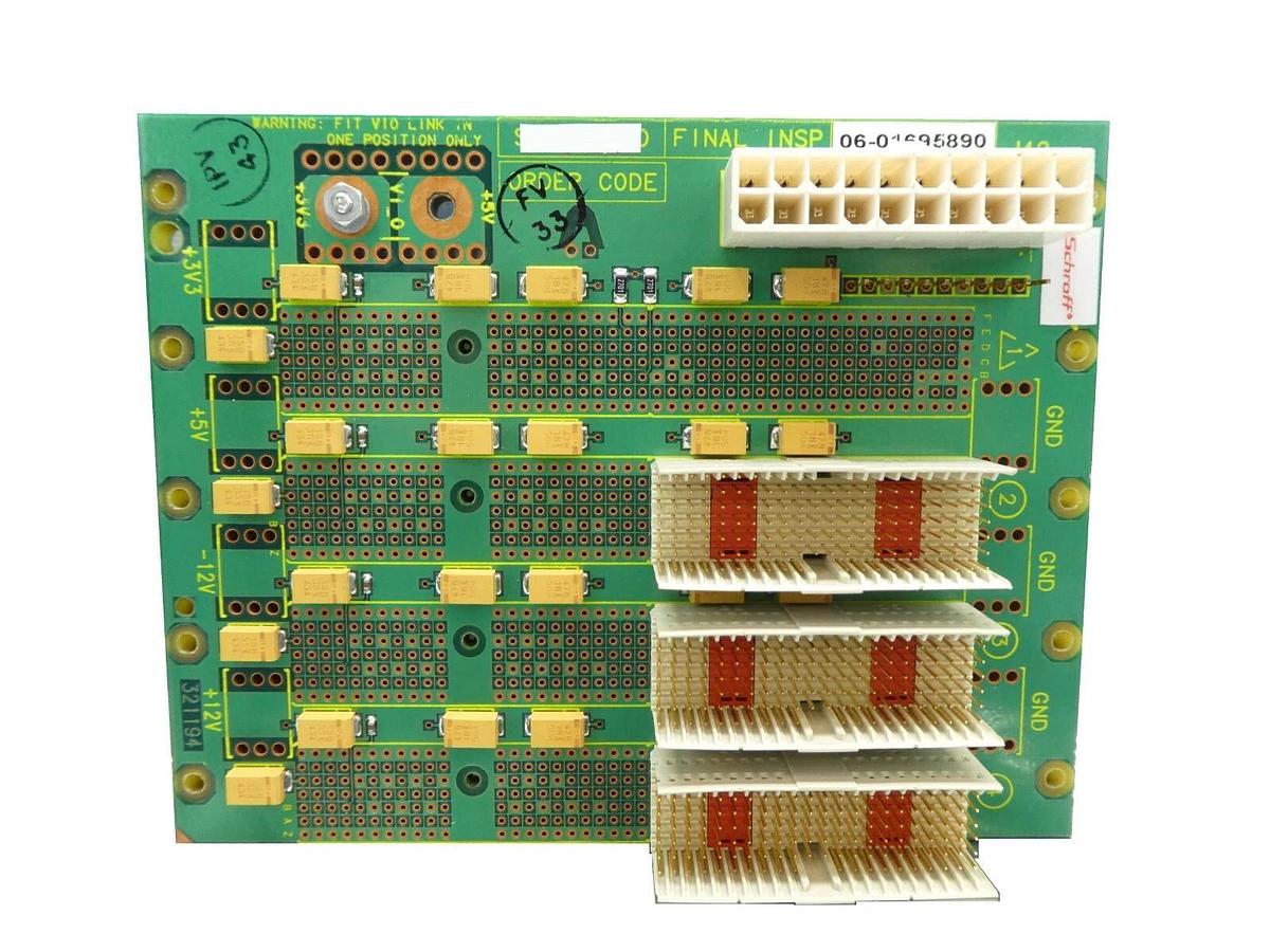 Used Schroff 06-01695890 CompactPCI Backplane PCB 321194 Working Surplus