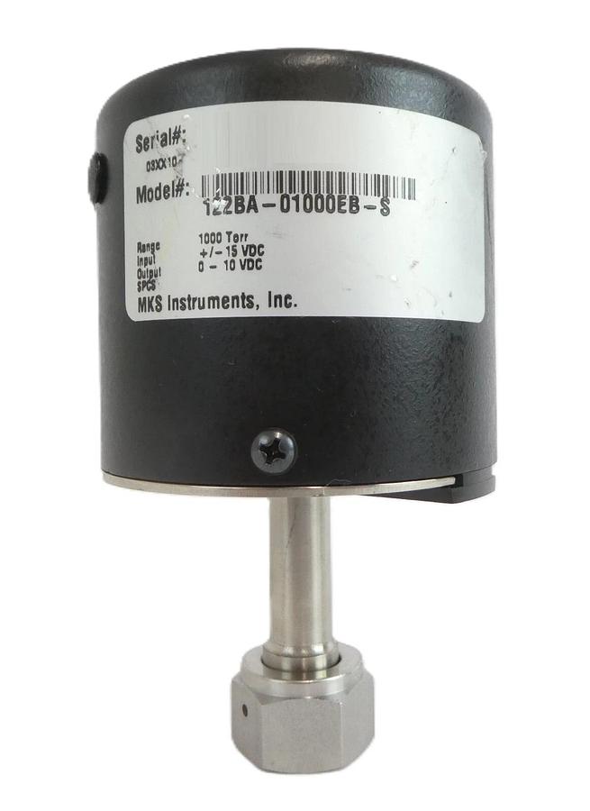 Used MKS Instruments 122BA-01000EB-S Baratron Pressure Transducer Type 122 Working